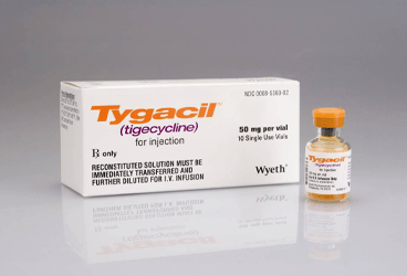 TYGACIL 50 MG 10 FLAKON
